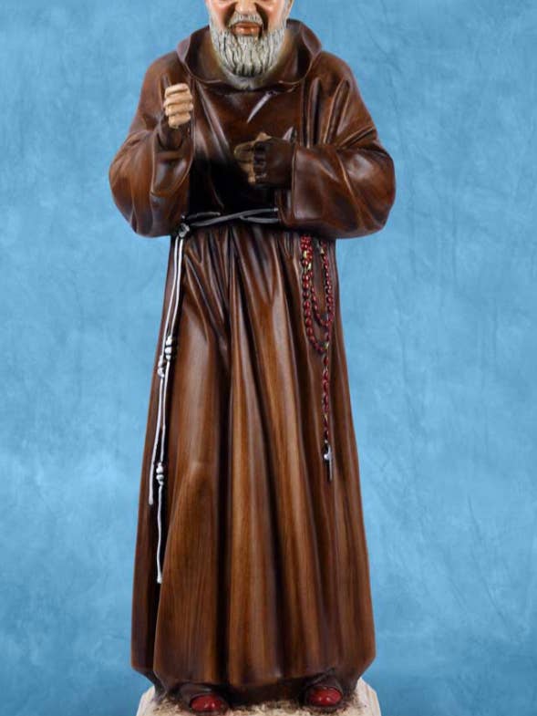 Staty av helige Padre Pio i 60 cm resin för wholesale av Costa Articoli Religiosi