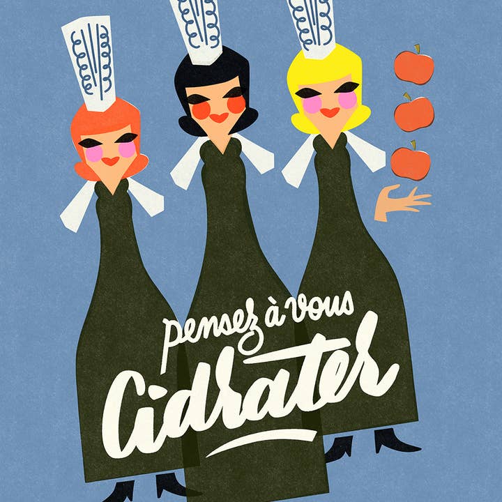 Sergeant Paper - Wholesale Art Print - LULU LA NANTAISE - Cidrater - Food Art Print
