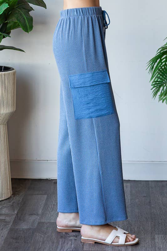 HEIMISH - Wholesale Pants - Women's - EP6780-10 SOLID URBAN RIBBED CASUAL PANTS4