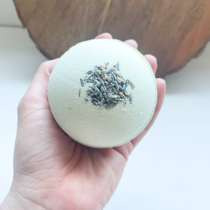 Rainbow Waters - Wholesale Bath Bomb/Fizz - White Tea Bath Bomb | goat milk & french green clay | 4.5oz3