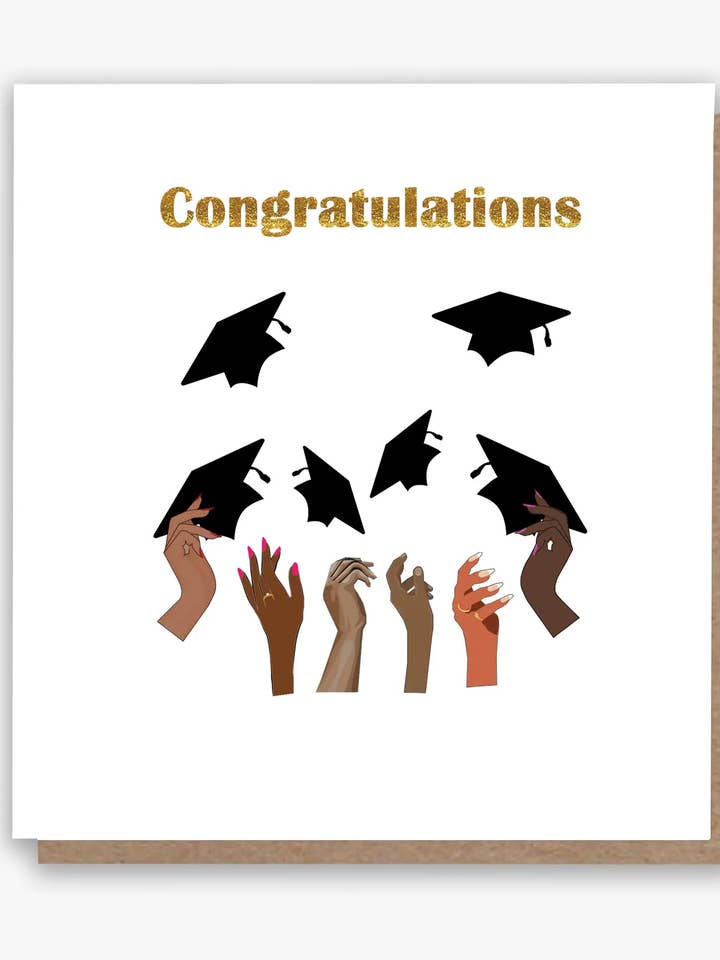Congratulations Graduate Card 👩🏾🎓👨🏾🎓 for wholesale by All Shades