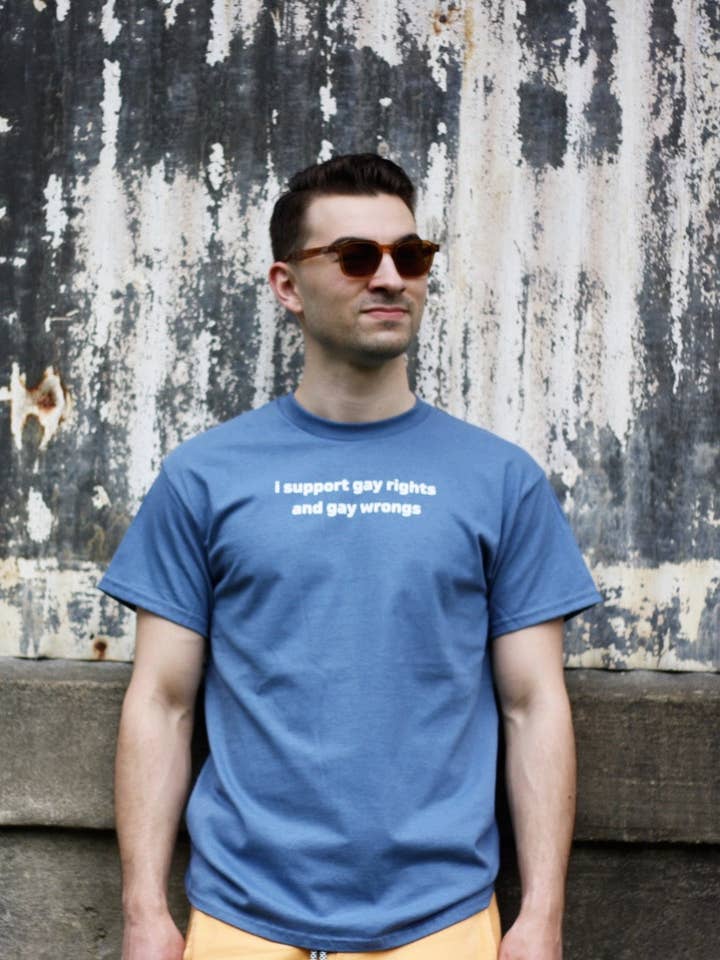 Totally Iced Out – wholesale Screen printed t-shirt – Women′s – I Support Gay Rights and Gay Wrongs Unisex T-Shirt