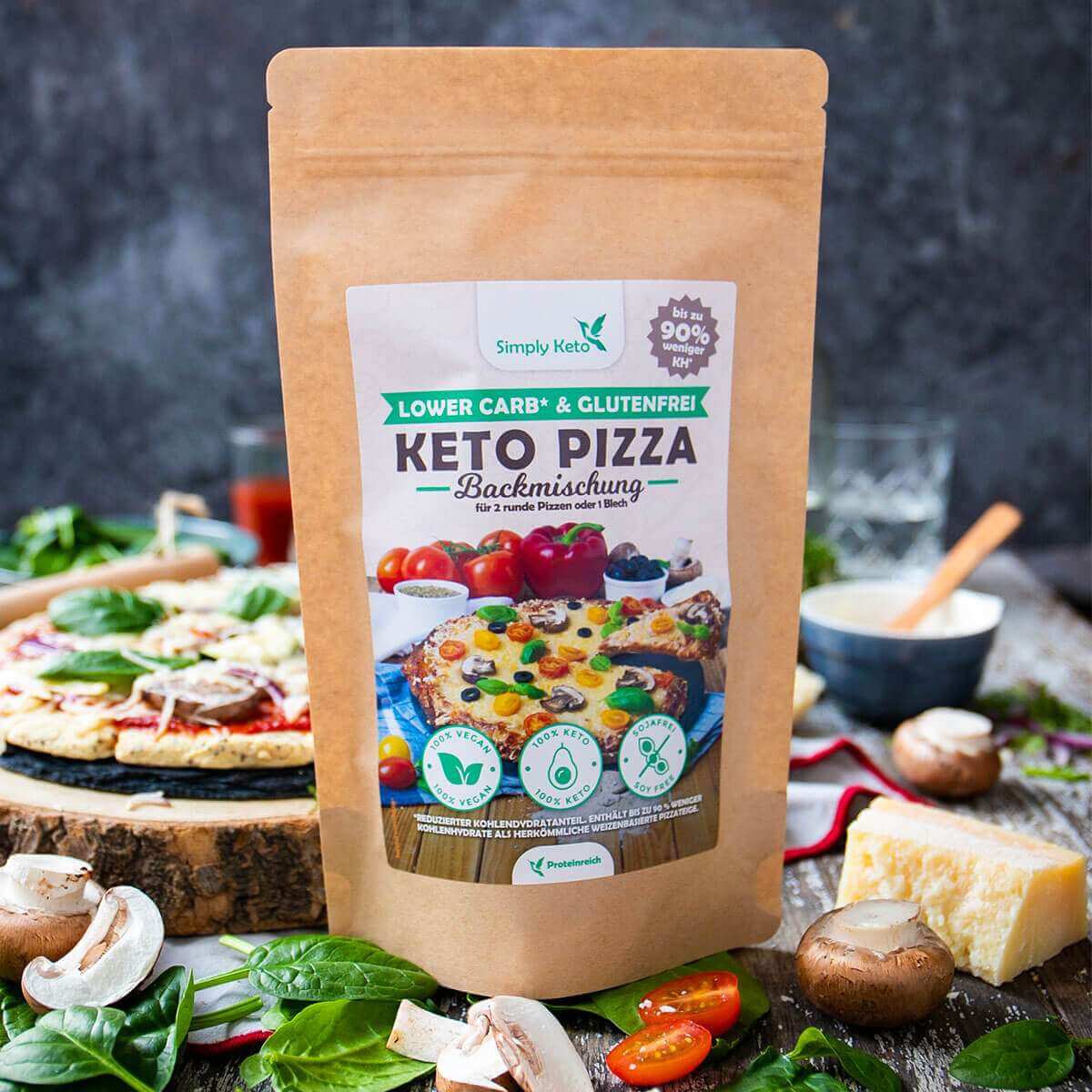 Simply Keto - Vendita all'ingrosso Preparati per pane - Mix per pizza keto a basso contenuto di carboidrati7