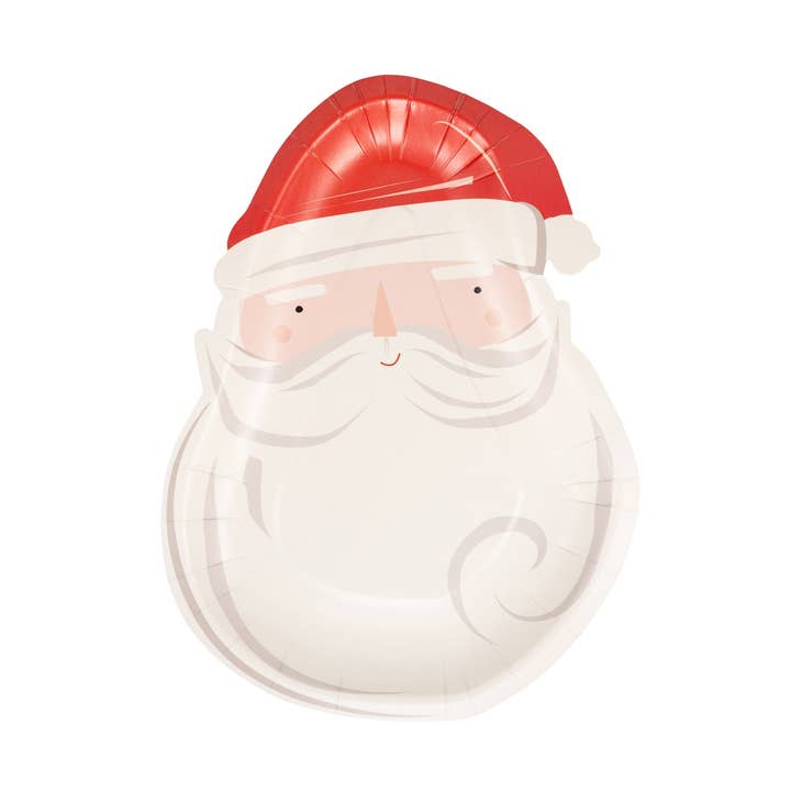 My Mind’s Eye – Großhandel Einwegteller – BEC1240 - Pappteller mit Weihnachtsmannkopf0