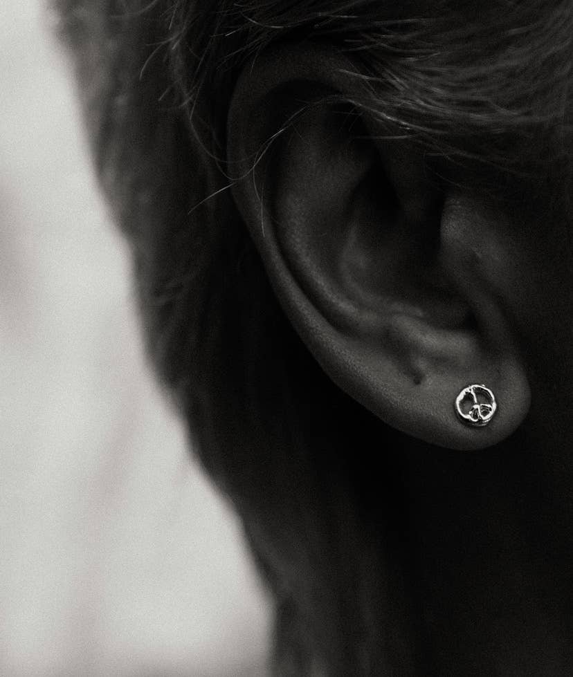 REMOVED BRAND - Wholesale Stud/Post Earrings - Mini Peace Moon Earrings0