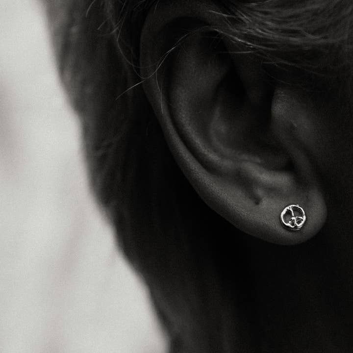 REMOVED BRAND - Wholesale Stud/Post Earrings - Mini Peace Moon Earrings