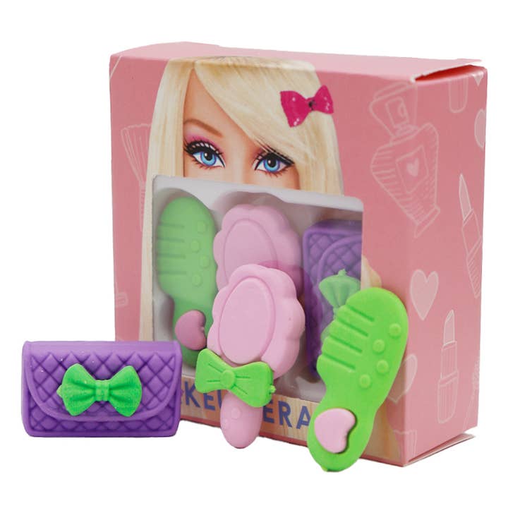 Cap Zone - Wholesale Retailer display – Paper & novelty - Beauty Glam Makeup Girl Novelty Eraser Collection4