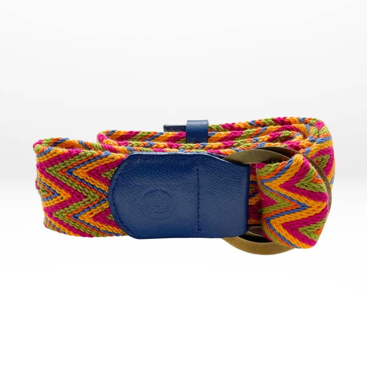 Vævede hæklebælter bordeauxblå for engroshandel hos Alejandra Collective