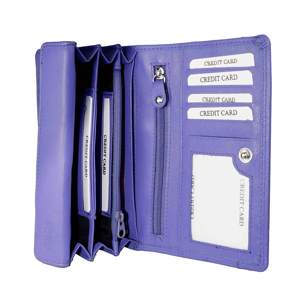 Arrigo - Wholesale Wallet - Women's - Wallet Leather Ladies RFID - Leather Woman Harmonica Wallet20