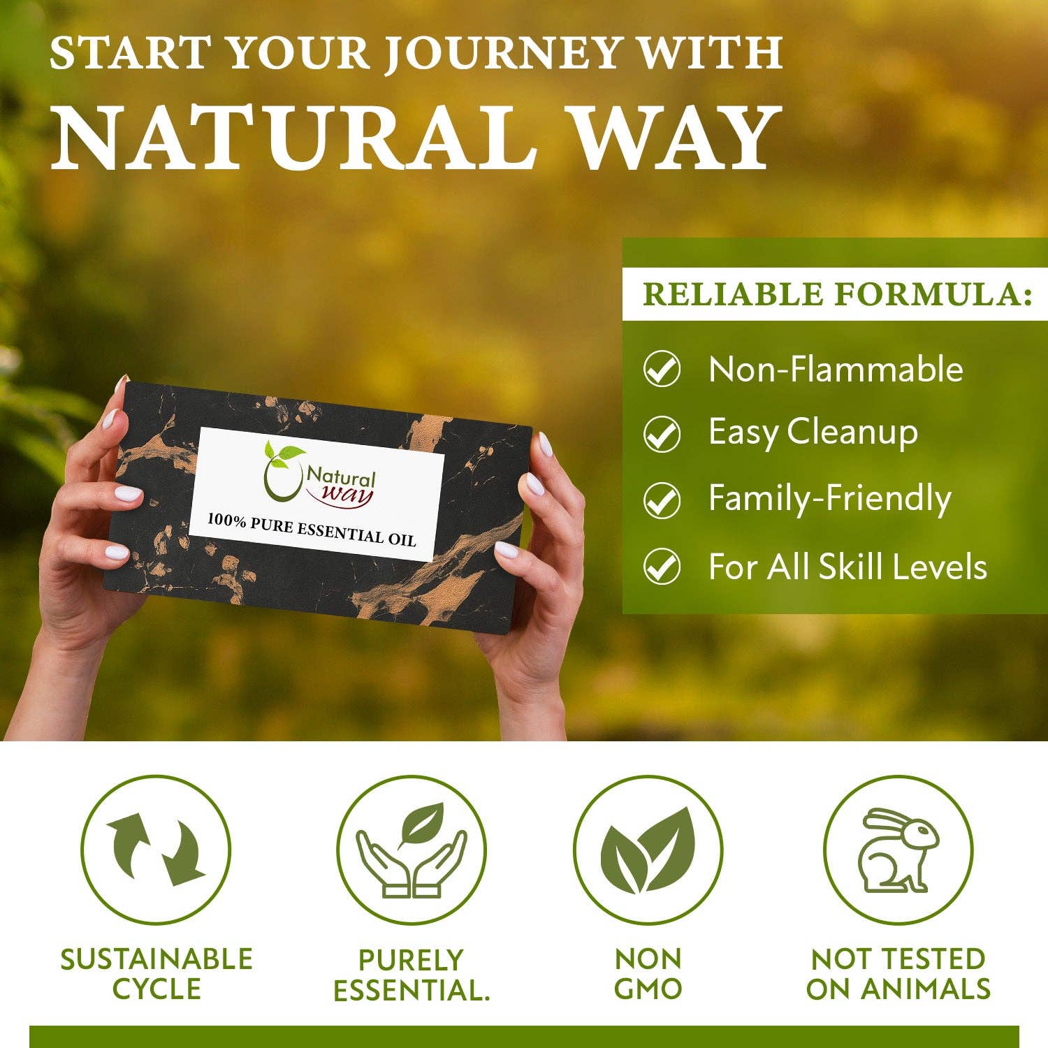 Organic Way LLC - Wholesale Etherische olie - 100% puur cadeaupakket met 6 essentiële oliën | Premium aromatische oliën | Sinaasappel, lavendel, citroengras, eucalyptus, pepermunt, tea tree | Oorsprong India (10 ml per stuk)4