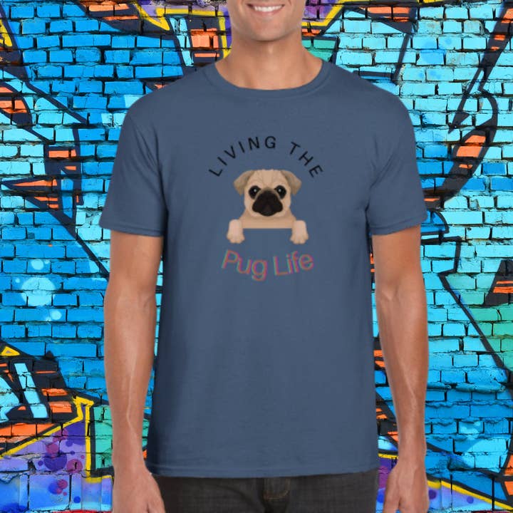Pug Life, Pug Lover Gift, Pug Tshirt, Pug Mom, Pug Mom Shirt for wholesale by The Graceful Dragonfly