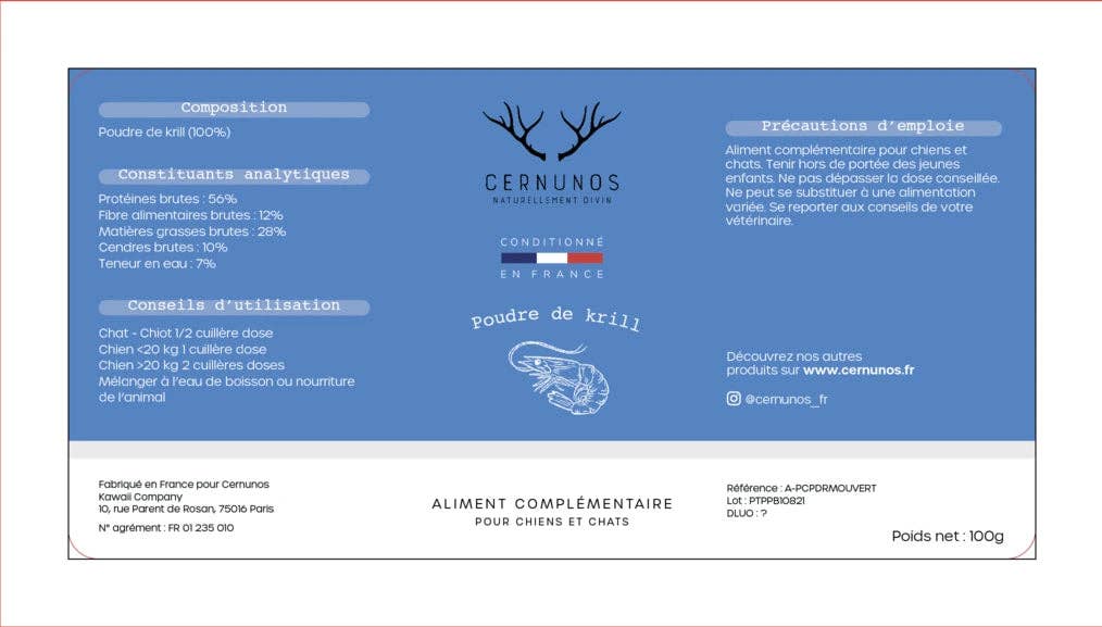 Cernunos - Wholesale Pet Food - Dog - Dog krill2