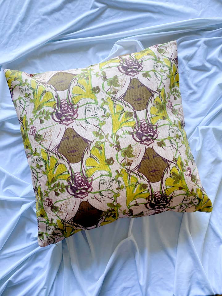 Beltane Spring Statement Pillow for wholesale by RissaLaRue Co.