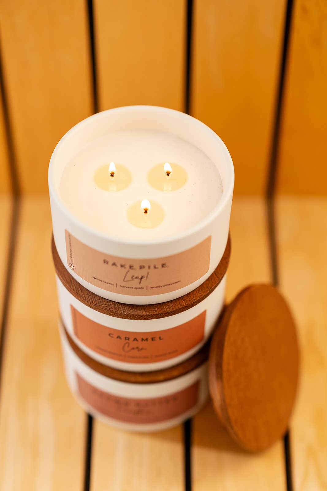 Milkhouse Candle Company - Wholesale Jar/Filled Candle - Rake, Pile, Leap | 10 oz Signature Statement Candle3