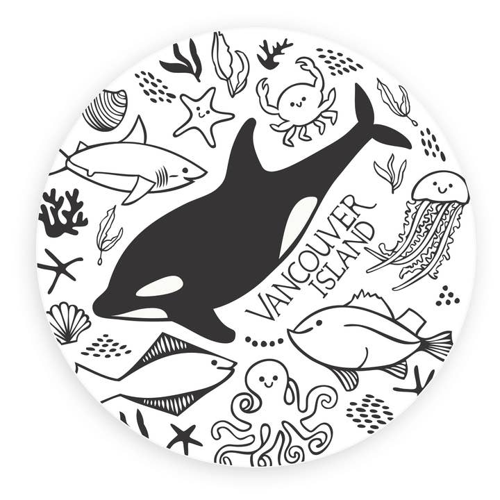 Vancouver Island Sea Animals Magnet for wholesale by The Handcrafted Story