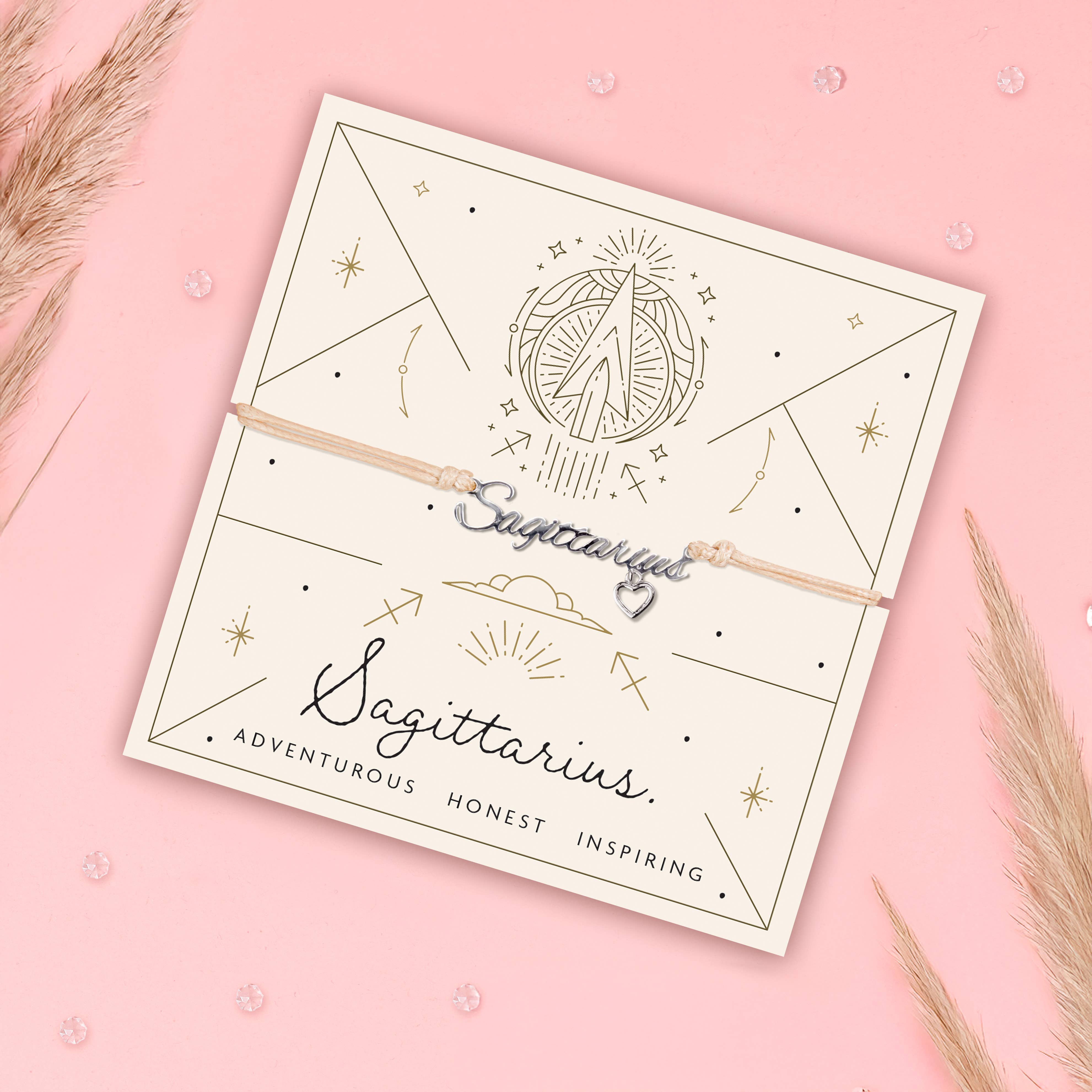 Letterbox Love Bracelets - Wholesale Charm/Dangle Bracelet - Sagittarius Zodiac Star sign Bracelet - Astrology Jewellery1