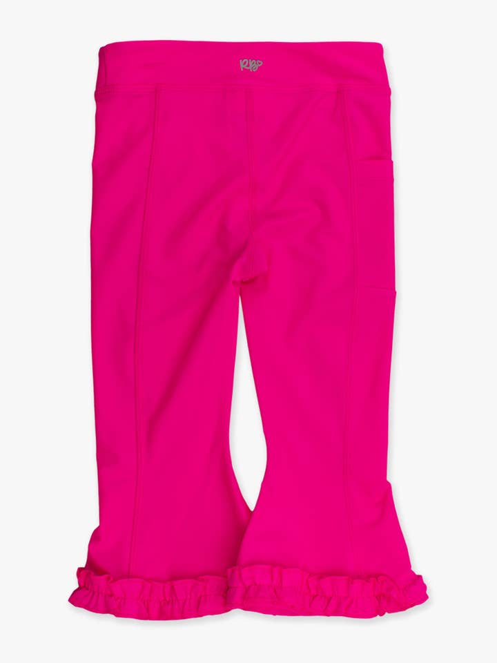 Pink Girls Neon Magenta Active Flared Ruffle Hem Pants
for wholesale on Faire8