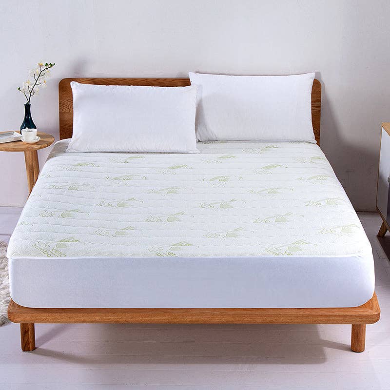 J&V TEXTILES - Wholesale Mattress Pad/Protector - Bamboo Mattress Protector - 4 Sizes!3
