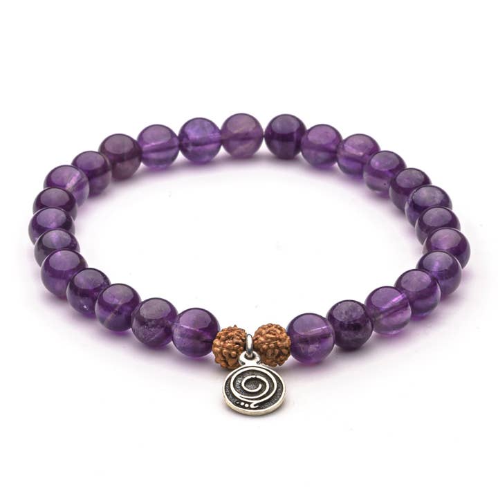 PEACE IN GRATITUDE AMETHYST BRACELET WOMEN'S for wholesale by Gratitude Gifted