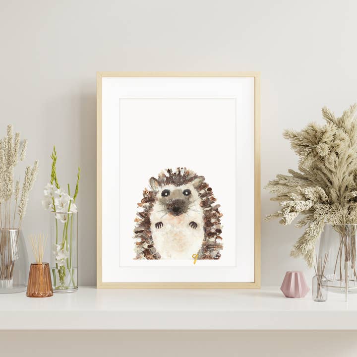 Pindsvin Print for engroshandel hos claire jordan designs