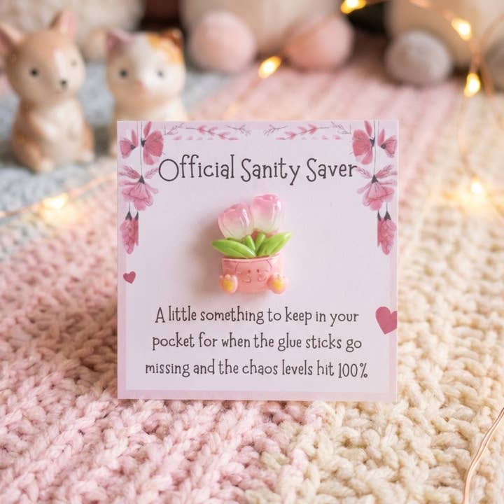 Flower Pocket Hug Keepsake Token For Teacher Appreciation for wholesale by Pocket Hugs Co