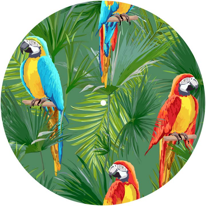 Age Print - Wholesale Music Accessory - Slipmat, Felt Cloth Turntable,, Parrots, Music & DJ