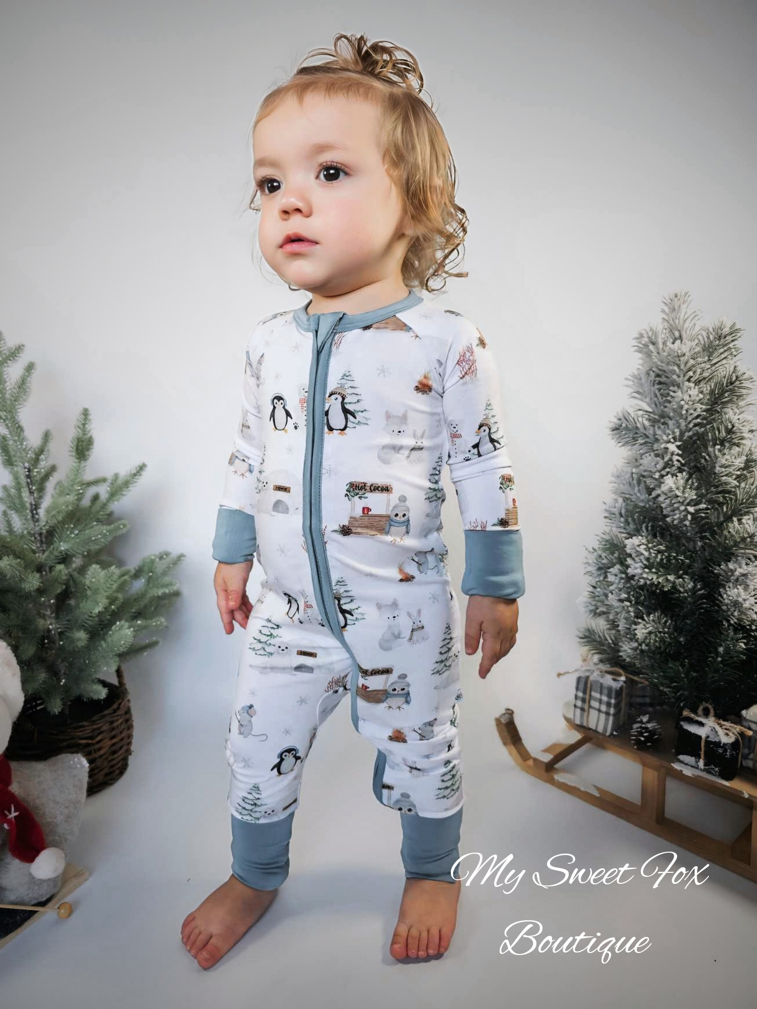 My Sweet Fox Boutique - Wholesale Kruippakje - Baby - Bamboe Zippy voor de winter3