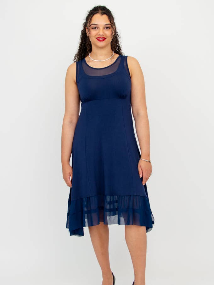 Blue Sky Clothing Co LLC - Vendita all'ingrosso Vestito - Donna - Abito Danube, indaco, bambù0