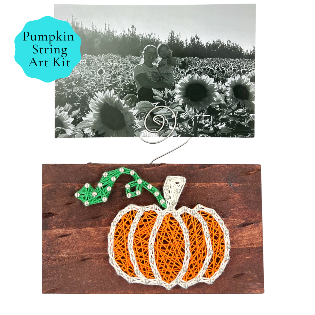 Joyful Imperfectionz - Vente Kit de bricolage - Kit de bricolage pour art de ficelle citrouille – Artisanat d'automne pour décoration ou cadeaux4