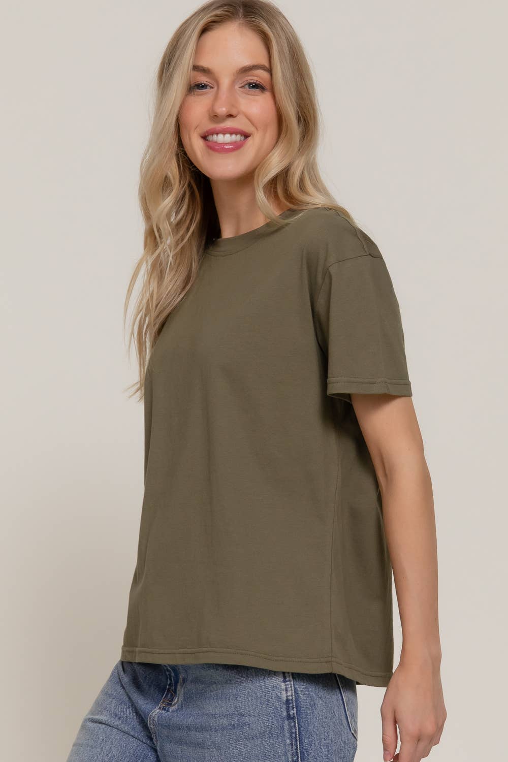 Active Basic | Active USA – wholesale Knit top – Women's – Short Sleeve Round Neck Tee2