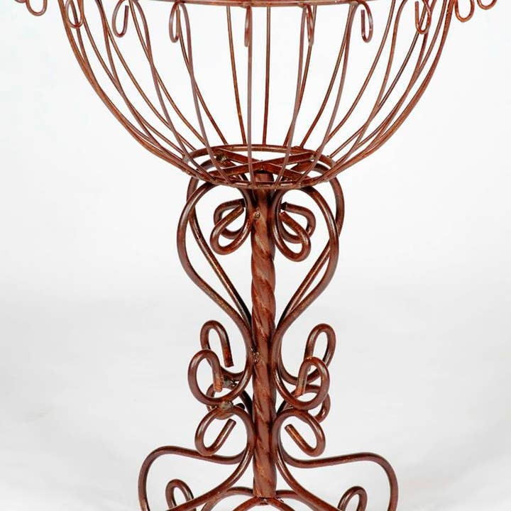 Garden Iron And More - Wholesale Outdoor Ornament/Decor - Heavy Planter PLANTER W-TRUNK COLUMN, 1pcs. Pot Holder