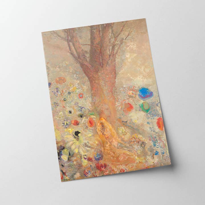 Knot & Soul - Wholesale Art Print - Vintage Forest Meditation Boho Painting, Zen Yoga Wall Art