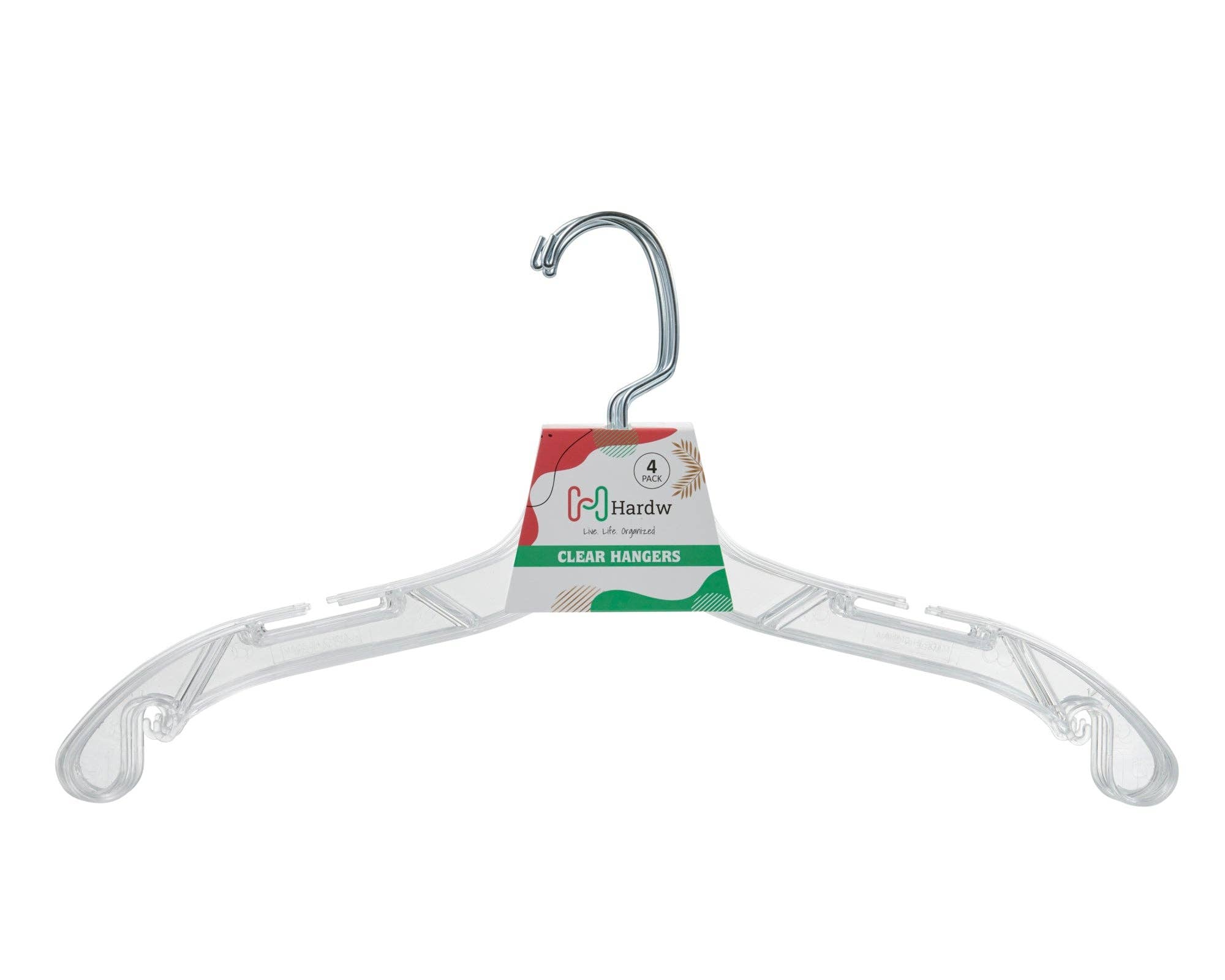 DEILSY - Wholesale Clothes Hangers - Clear Plastic Hangers (4 Pcs Per Paper Sleeve)1