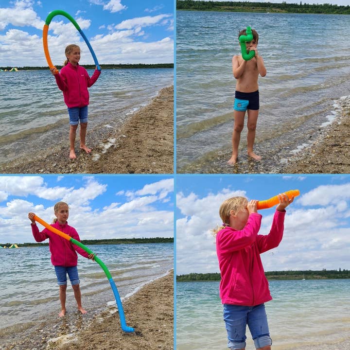 alldoro GmbH - Wholesale Classic Toy - Kids - Flexi tubes, set of 3 stretch tubes, diameter 4.5 cm6