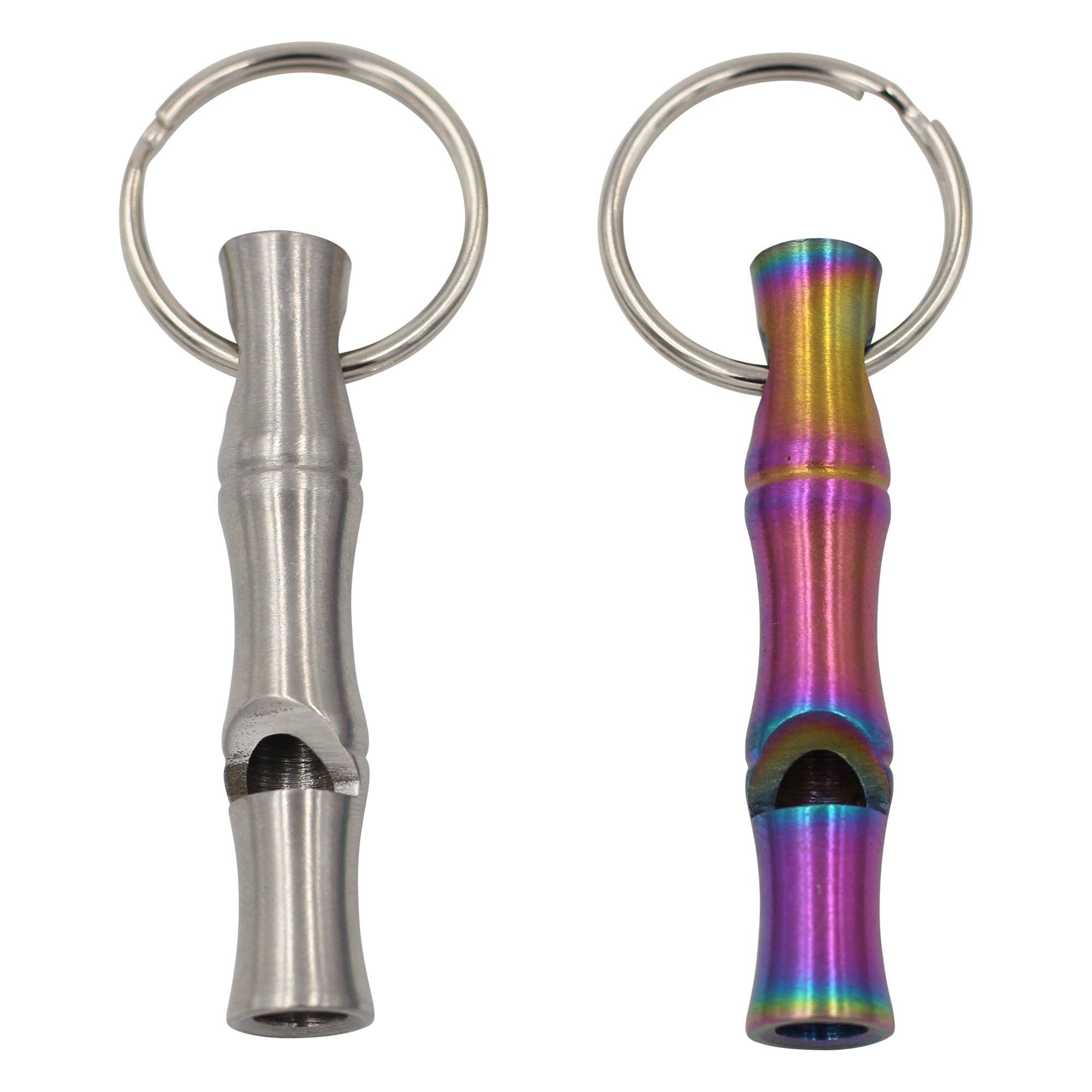 Real Sic - Wholesale Sporting Accessories - Rainbow Whistle Emergency Keychain 2-Pack1