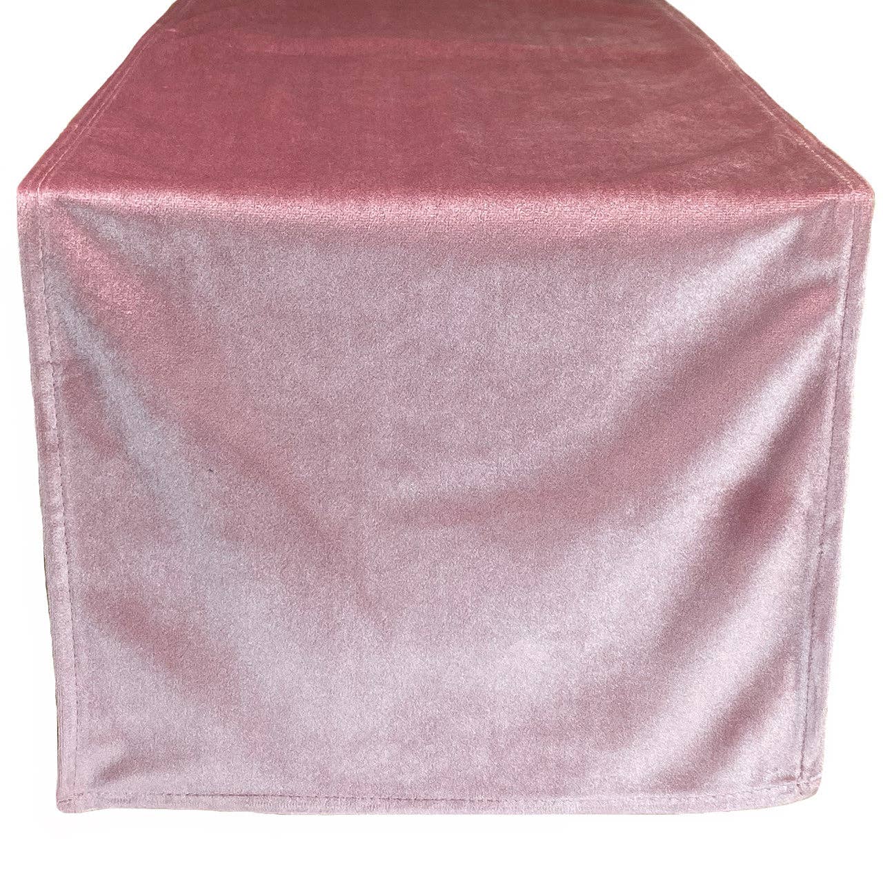 YOUR CHAIR COVERS - Wholesale Table Runner - 14 x 108 Inch Velvet Table Runner Dusty Rose3
