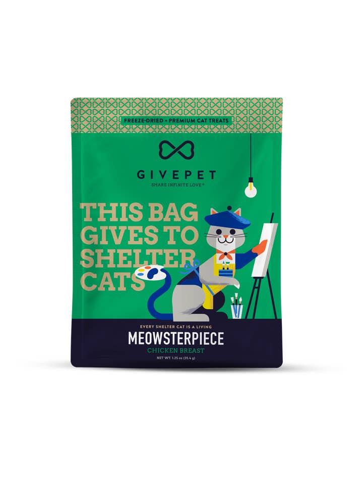 GivePet Meowsterpiece Freeze Dried Cat Treats for wholesale by GivePet