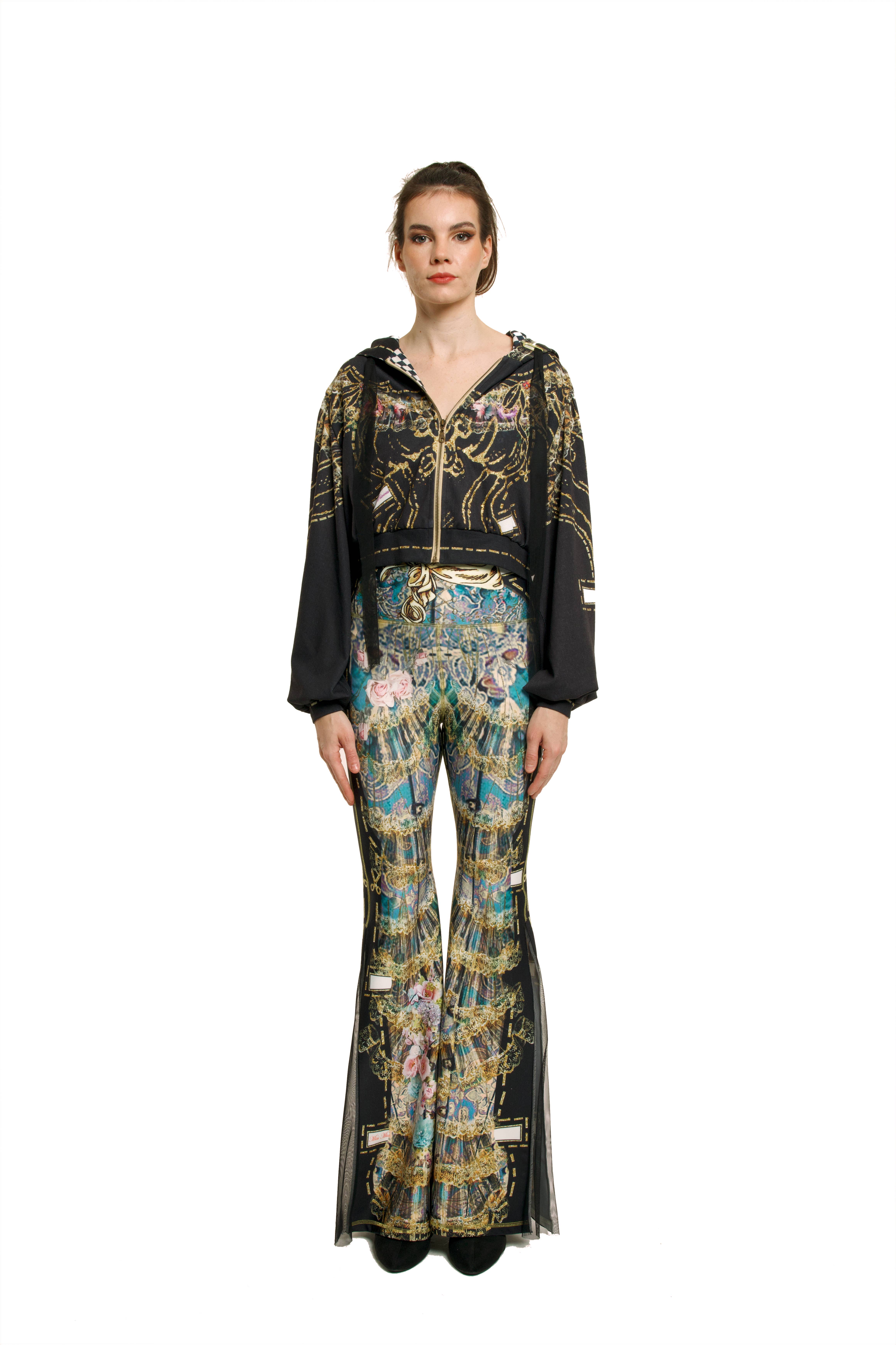 Multi color Black Hoodie Puff - Paper Dolls for wholesale on Faire0