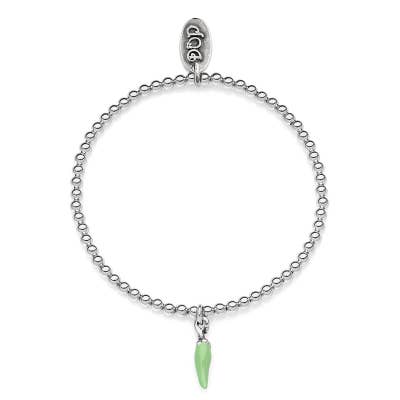 Gioielli DOP - Vendita all'ingrosso Braccialetto con ciondolo/pendente - Bracciale Boule con Charm Peperoncino Mini