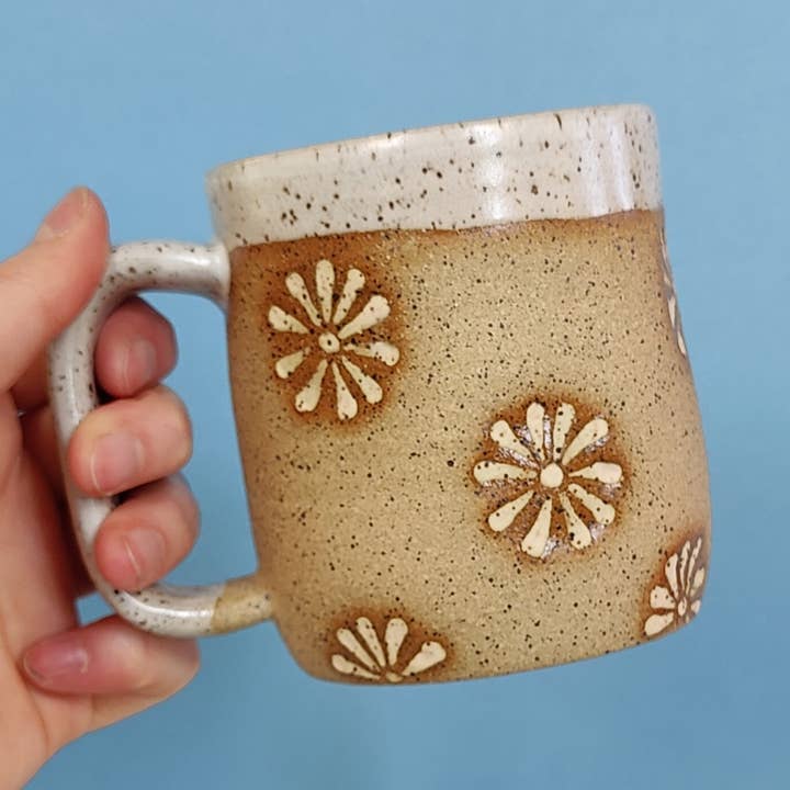 Lazy Daisy Mug for wholesale by Osso Ceramics