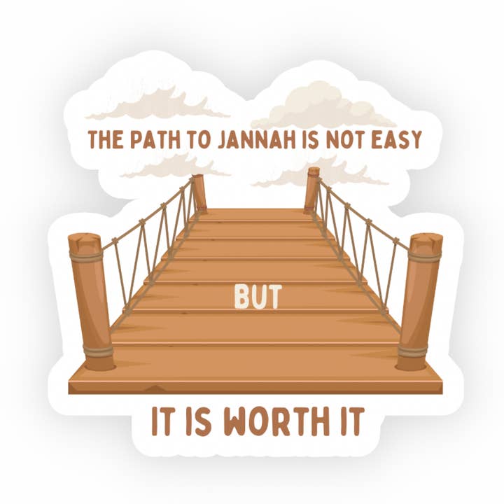 Maryams Corner - Wholesale Sticker - Jannah Is Worth It Sticker0
