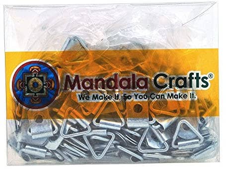 Mandala Crafts - Wholesale Picture Frame - Triangle Picture Hanger D Ring Hardware Kit with Screws for Hanging Frames, Art, and Paintings; 200 Sets by Mandala Crafts4