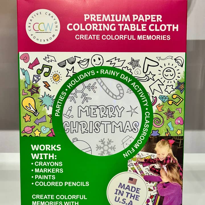 Creative Crayons Workshop - Wholesale Coloring Tablecloth - Kids & Baby - Christmas Coloring Tablecloth | Christmas Family Activity2