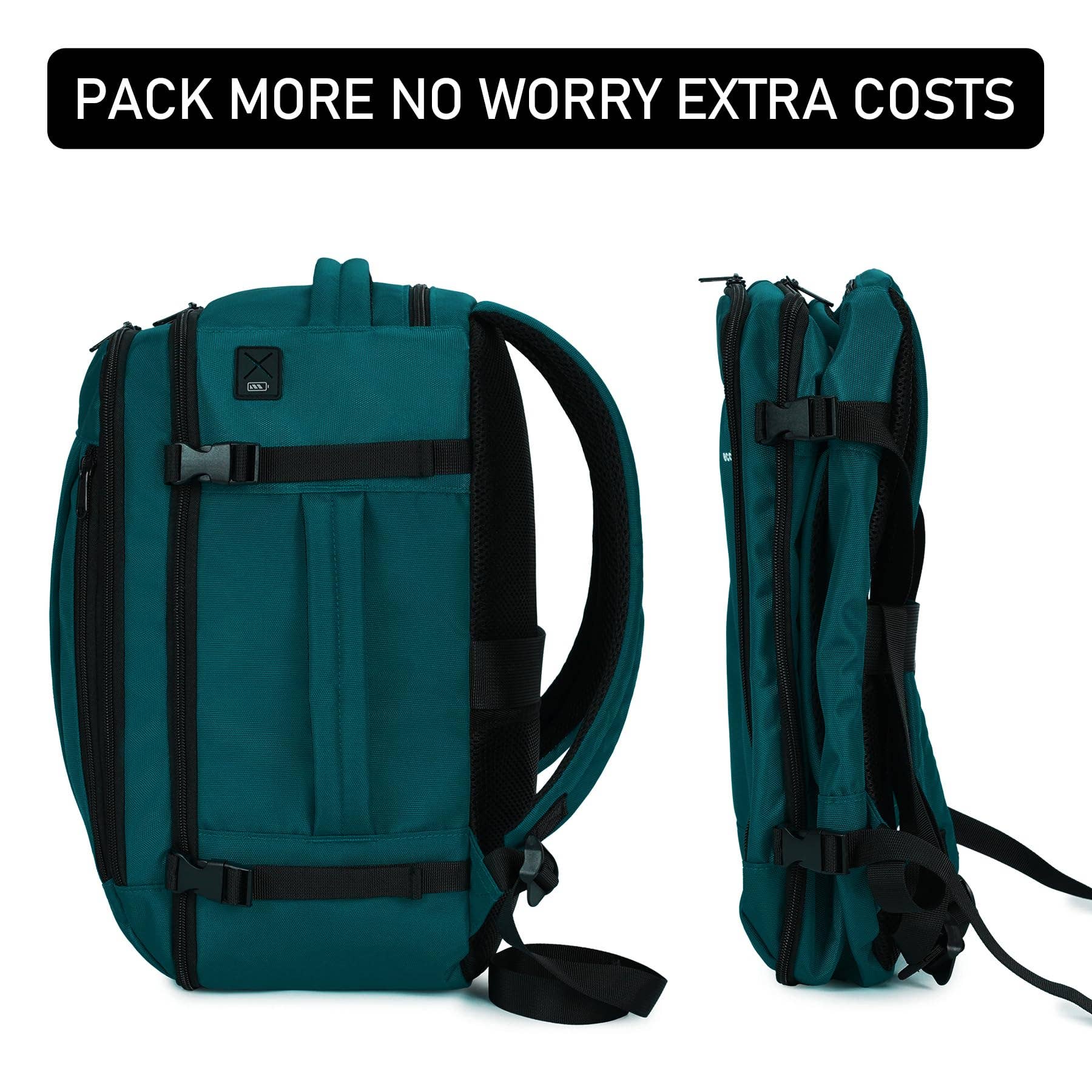 wandf - Wholesale Backpack - Unisex - 20L Underseat 13 Pockets Carry on Travel Bag with USB Port18