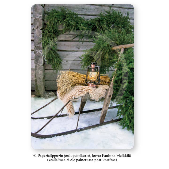 Preparativi natalizi (Lanterna e lanterna in The Kicksled) per la vendita all'ingrosso da parte di Paperisilppuri