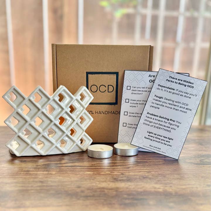Rox and Ash Ceramics - Wholesale Prank/Gag Gift - OCD Gift Set, Sentimental Gift Set, Mental Health Gift