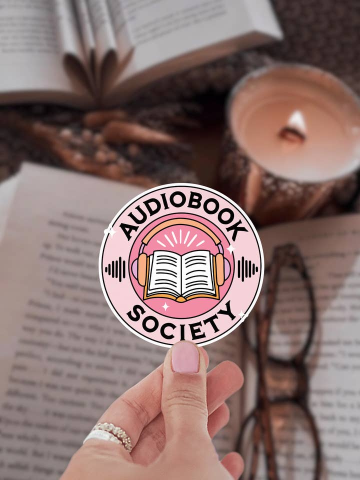Pegatina Audiolibro Society para venta al por mayor de Shadowbound Spines LLC