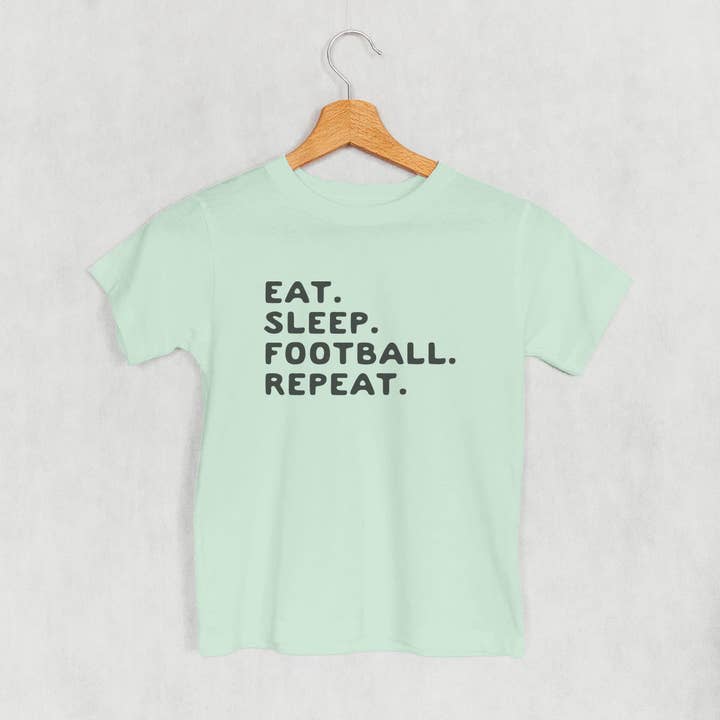 Eat Sleep Football Repeat (Kids) for wholesale by Ivy + Cloth