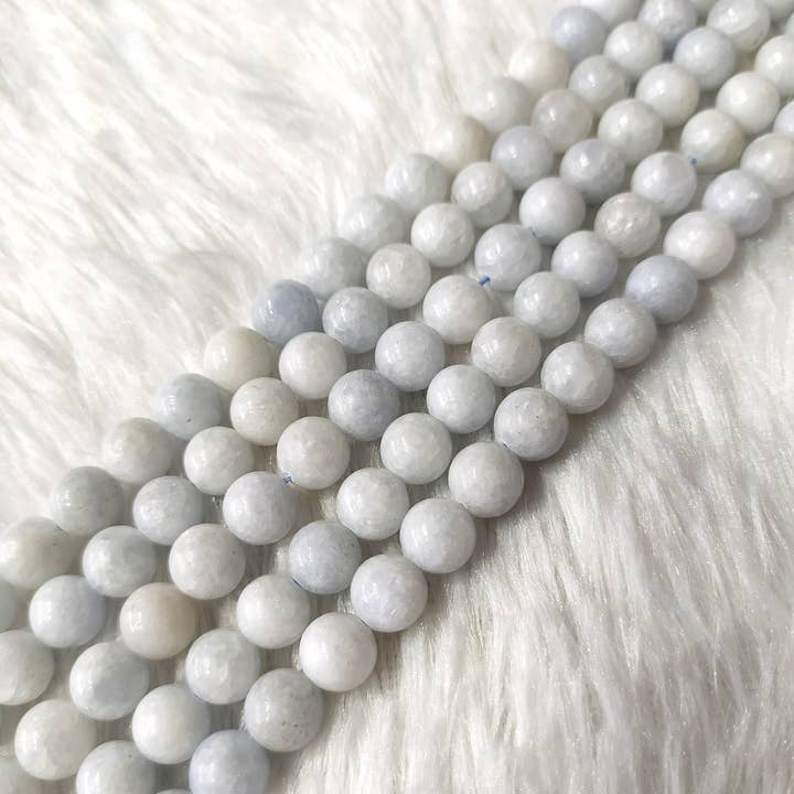 Blue Celestite Gemstone Beads |Crystal Beads for Jewelry for wholesale by Soothing Crystals Beads