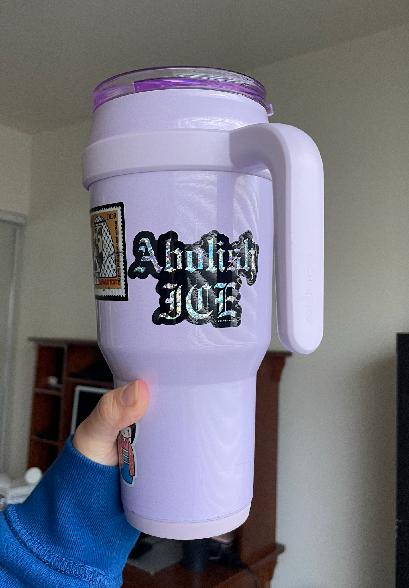 Stitch4pali - Wholesale Sticker - Abolice ICE glitter sticker with Old English Font3